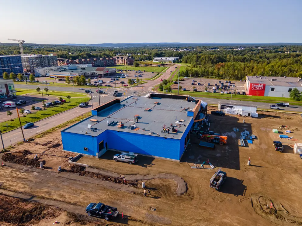 Construction le long du boulevard Dieppe