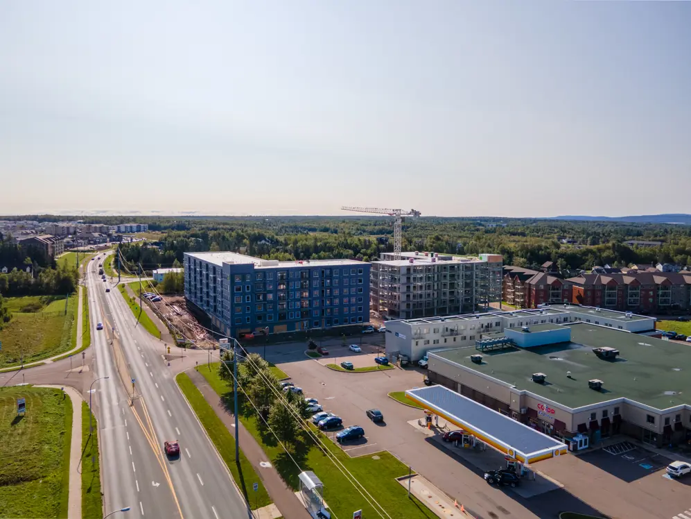 Construction le long du boulevard Dieppe
