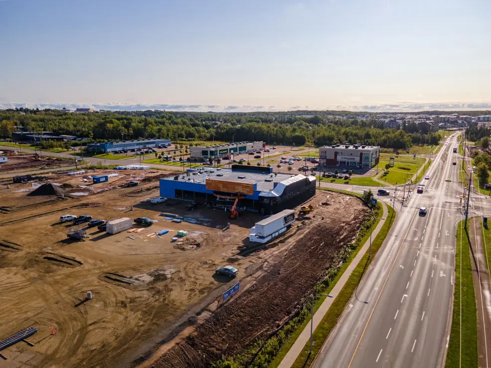 Construction le long du boulevard Dieppe